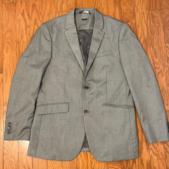 Perry Ellis Gray Men’s Slim Fit Blazer/ 44R - Picture 1 of 11